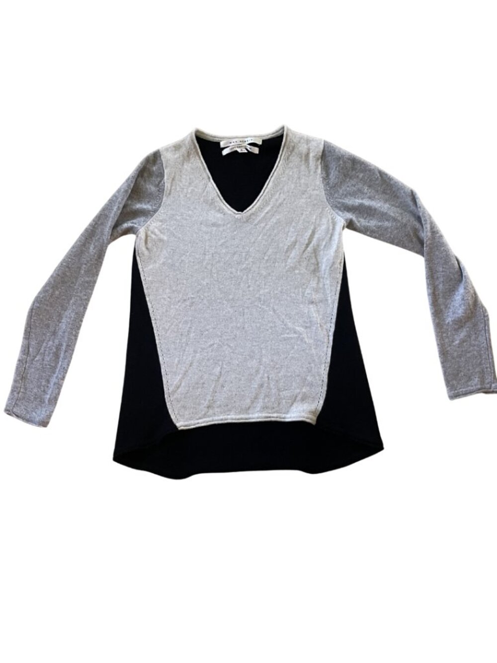 Max Studio 100% Cashmere Colorblock Sweater | Size Small
